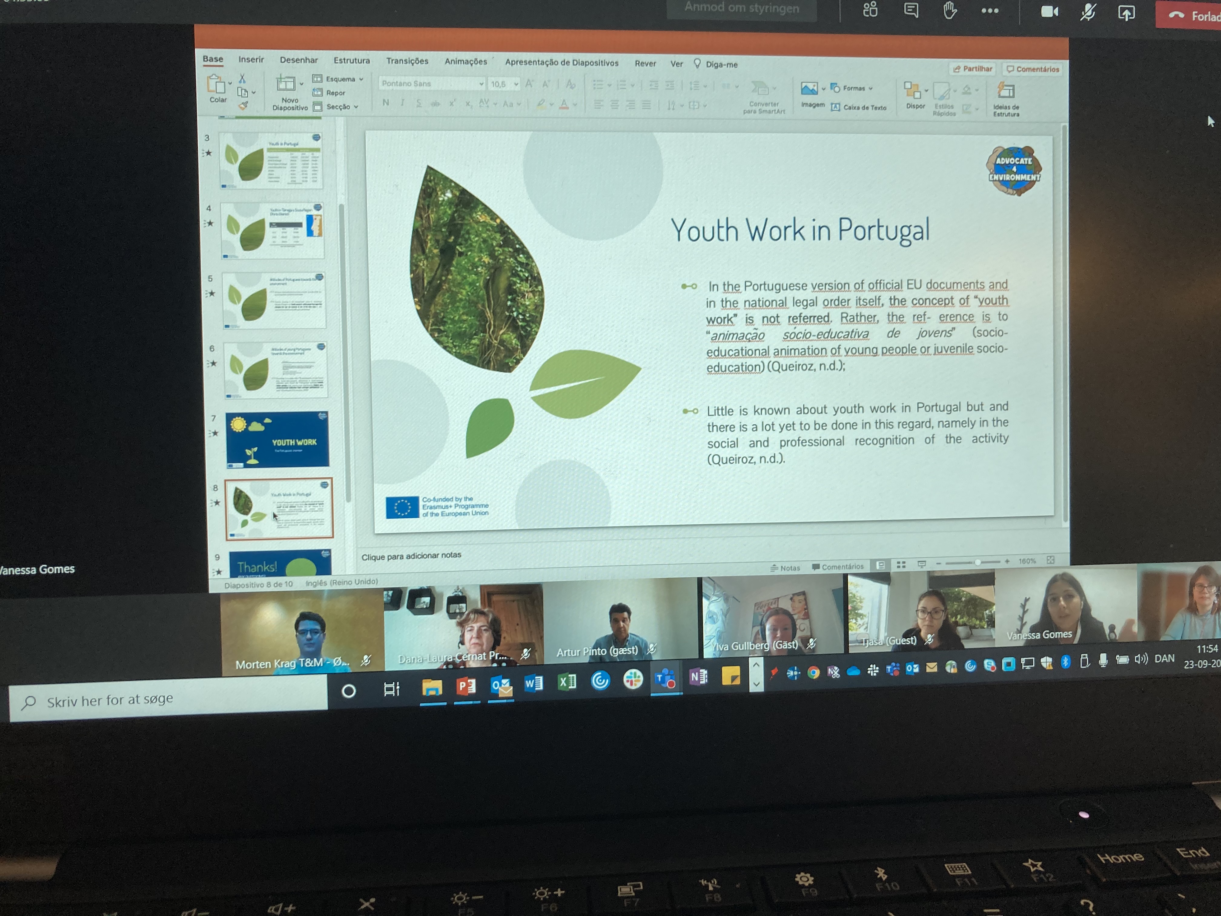 Powerpoint presentation in teams meeting